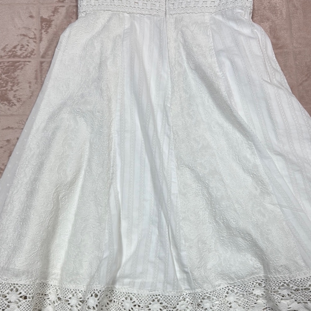 White House Black Market White Strapless A-Line Midi Dress - Picture 10 of 10